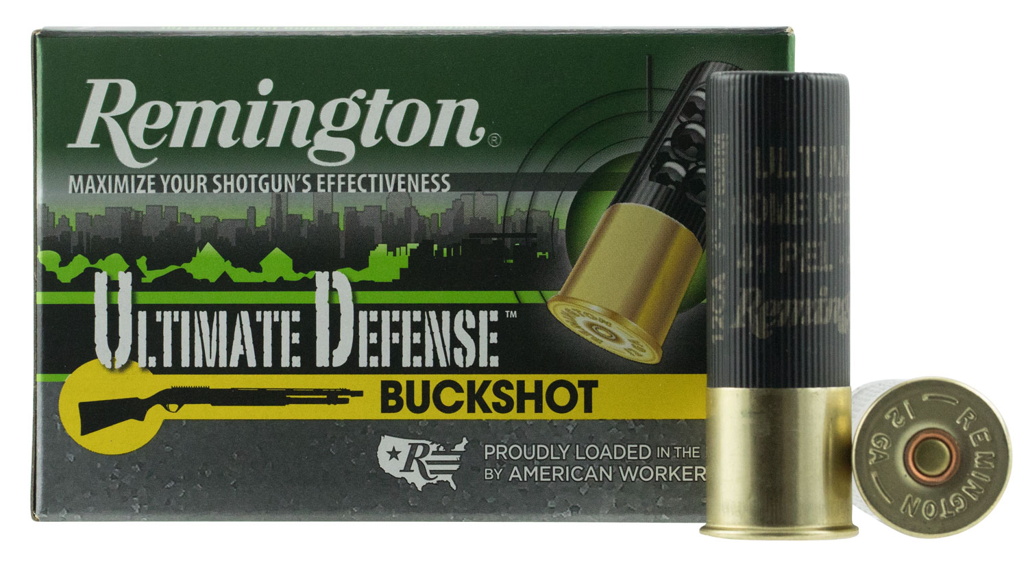 Remington Ultimate Defense 3" 12 Gauge Ammo 4 Buck, 5/box - 12HB4HD - Remington