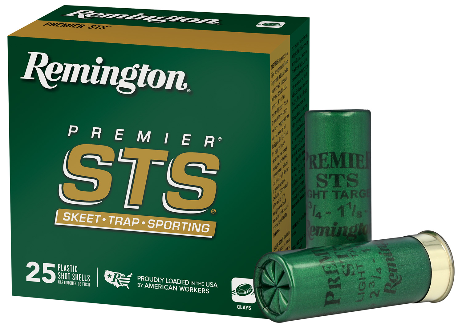 Remington Premier STS Target Load 12Ga 2.75" #7.5 1-1/8oz, 25rds - STS12L7 - Remington
