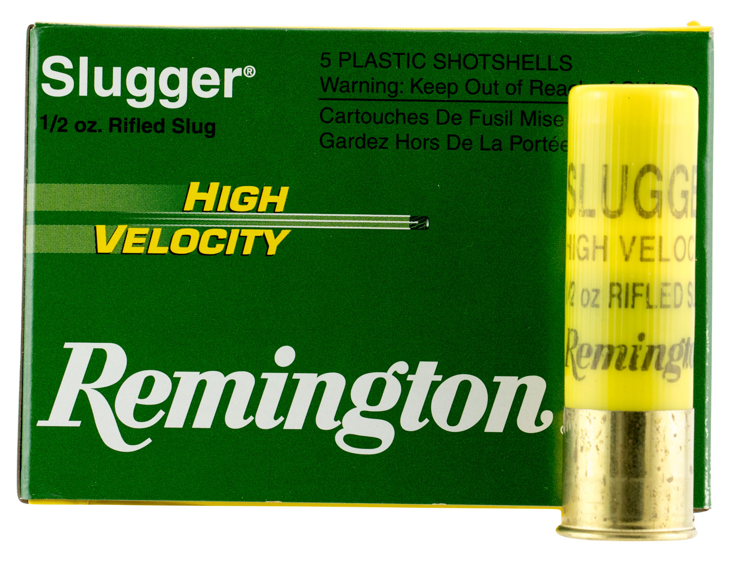 Remington Slugger High Velocity 2.75" 20 Gauge Ammo, 5/box - SPHV20RS - Remington
