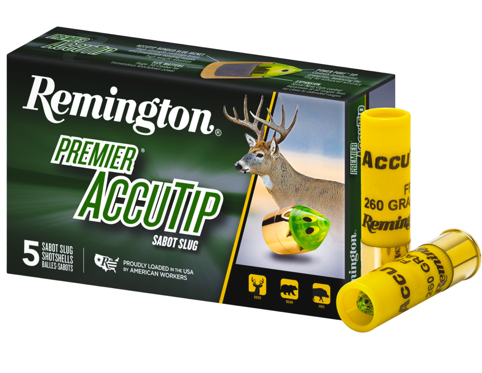 Remington Premier AccuTip 3" 20 Gauge Ammo, 5/box - PRA20M - Remington