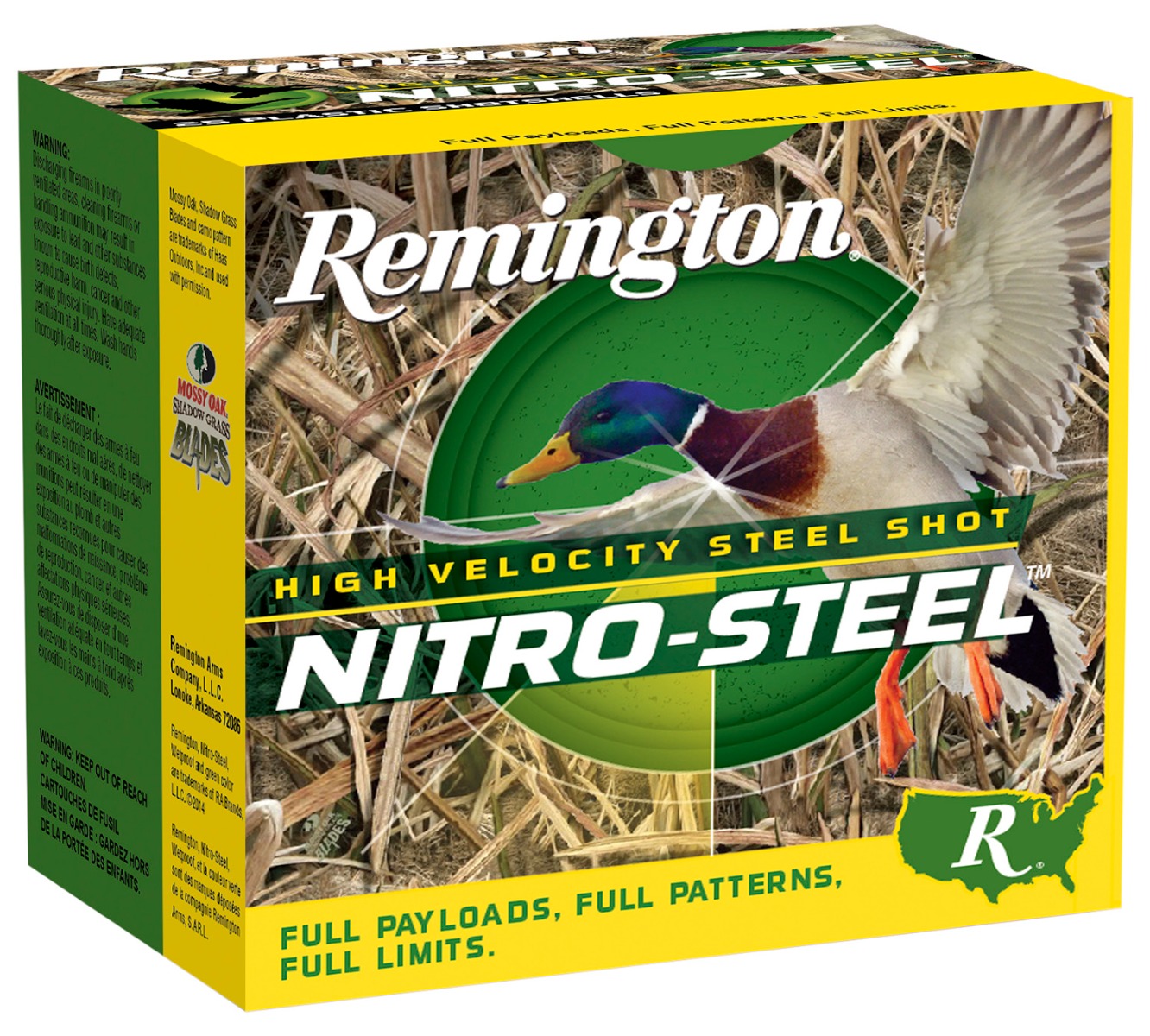 Remington Nitro Steel 3" 12 Gauge Ammo 4, 25/box - NS12HM4 - Remington