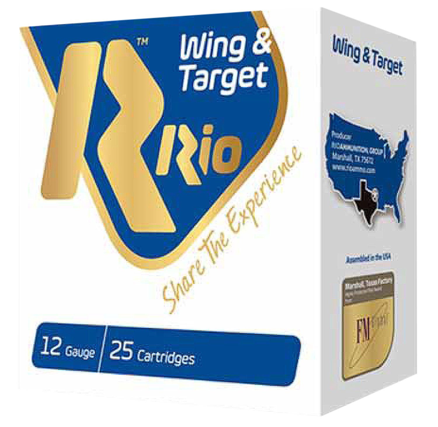 RIO Wing and Target 2.75" 12 Gauge Ammo 7-1/2, 25 Rounds - WT2875 - Rio