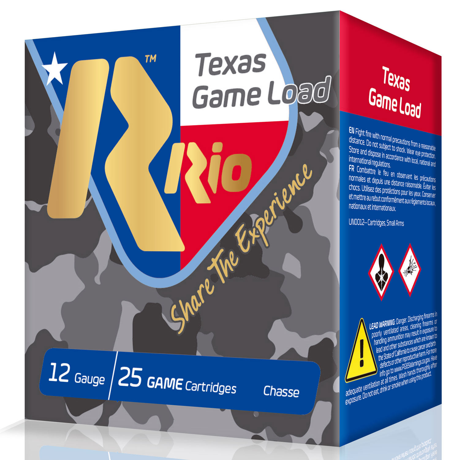 RIO Top Game Texas Load High Velocity 2.75" 12 Gauge Ammo 6, 25 Rounds - TGHV366TX - Rio