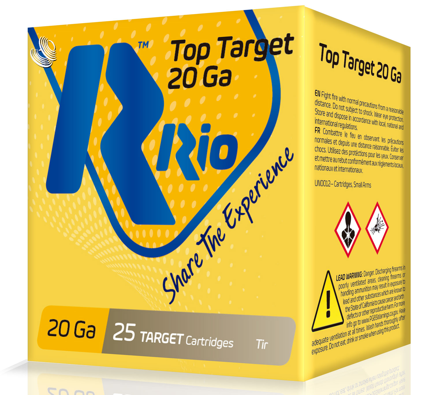 RIO Top Target 2.75" 20 Gauge Ammo 7-1/2, 25 Rounds - TT2075 - Rio