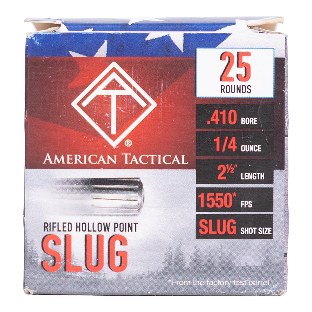 American Tactical 2.5" 410 Gauge Ammo, 25/box - ATIAC410R - Ati
