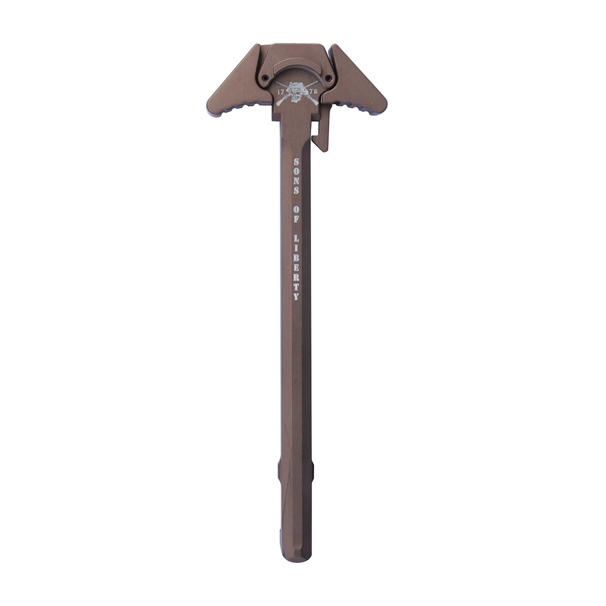 Sons of Liberty Gun Works Charging Handle, Tan - Reliable and Ergonomic Charging Handle - LCH-5.56-TAN - Sons Of Liberty Gun Works