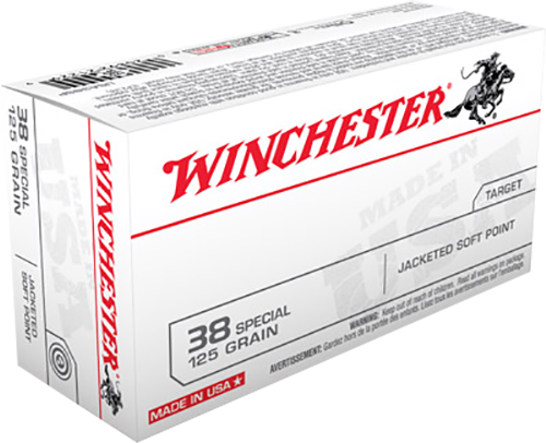 Winchester Ammunition Super-X 125 gr Jacketed Soft Point .38 Spl Ammo, 50/box - USA38SP