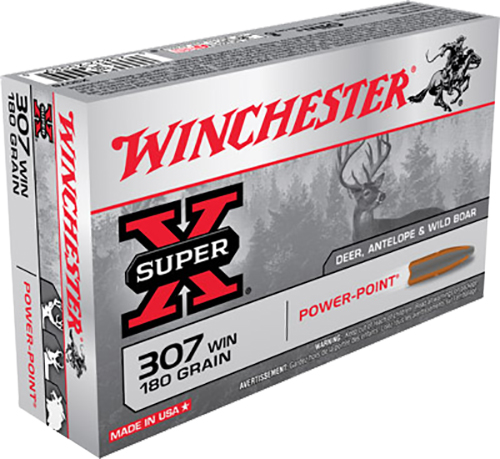 Winchester Ammunition Super-X 180 gr Power-Point .307 Win Ammo, 20/box - X3076 - Winchester