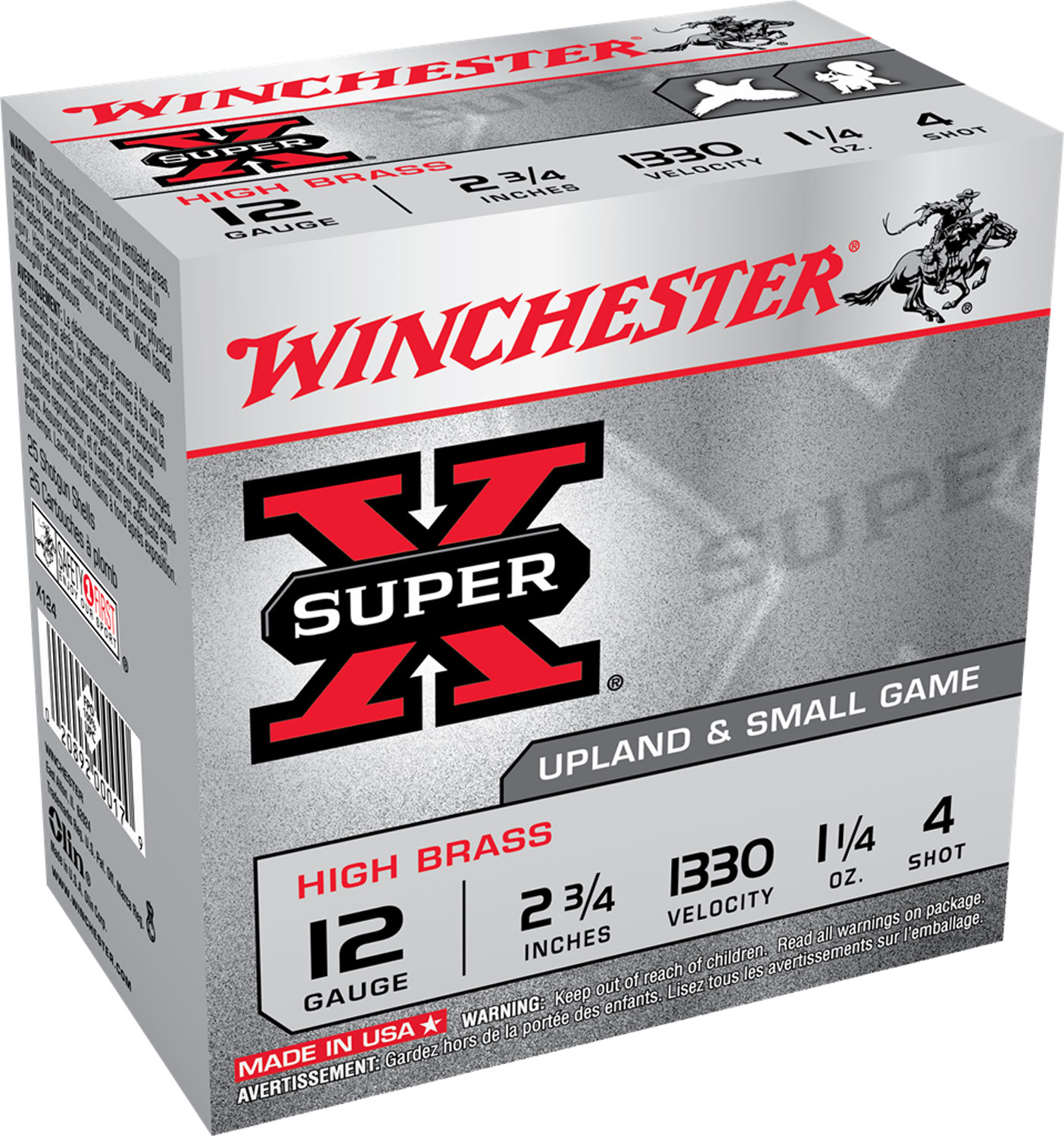 Winchester Ammunition Super-X High Brass 2.75" 20 Gauge Ammo 6, 25/box - X206 - Winchester