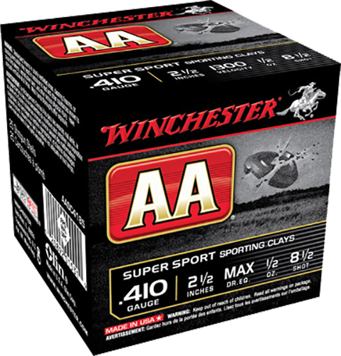 Winchester Ammunition AA Super Sport 2.5" 410 Gauge Ammo 8-1/2, 25/box - AASC4185