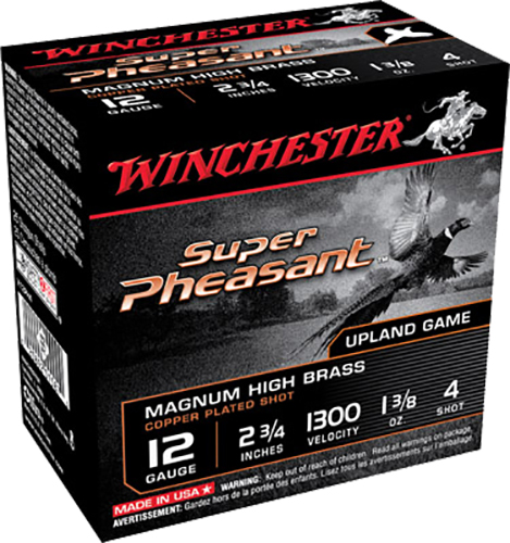 Winchester Ammunition Super Pheasant Magnum High Brass 2.75" 12 Gauge Ammo 5, 25/box - X12PH5 - Winchester