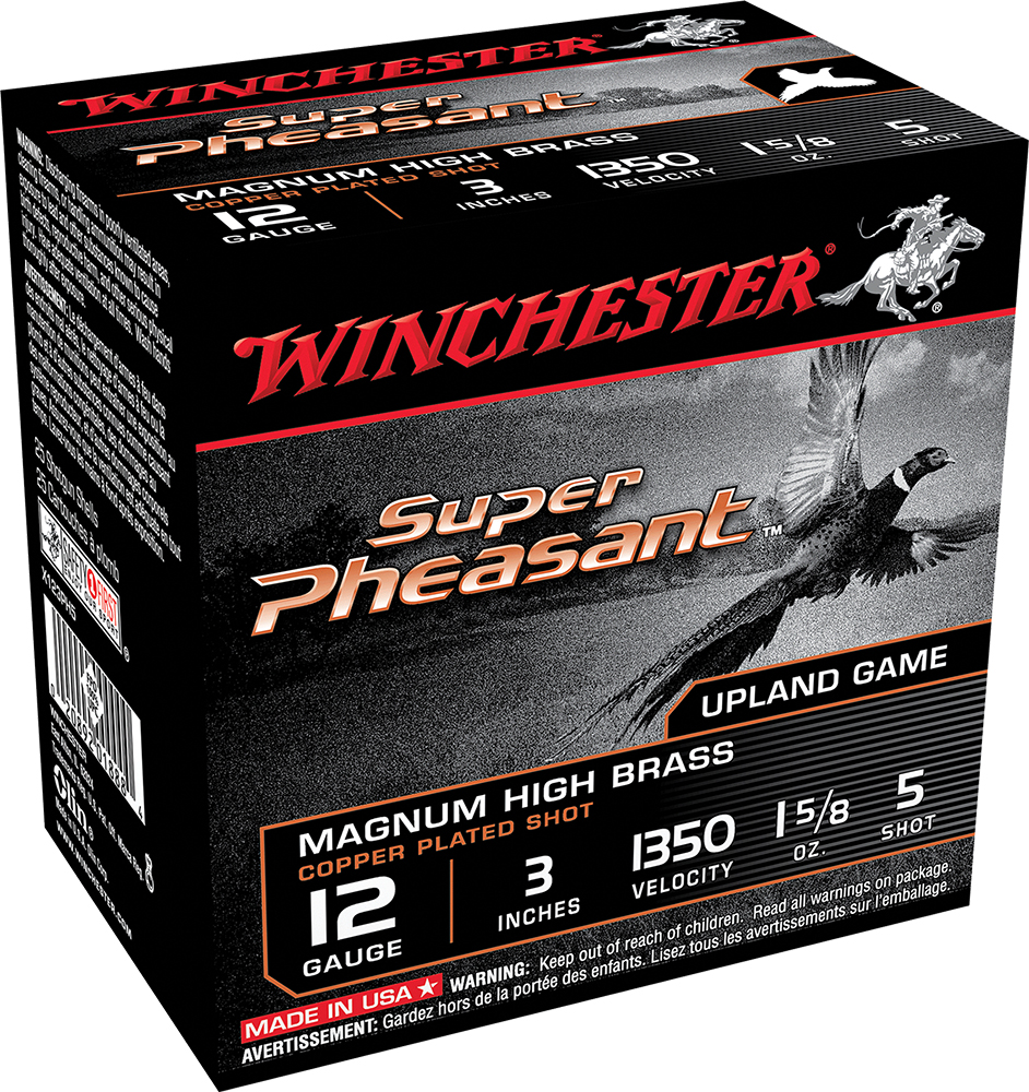 Winchester Ammunition Super Pheasant Magnum High Brass 3" 12 Gauge Ammo 5, 25/box - X123PH5
