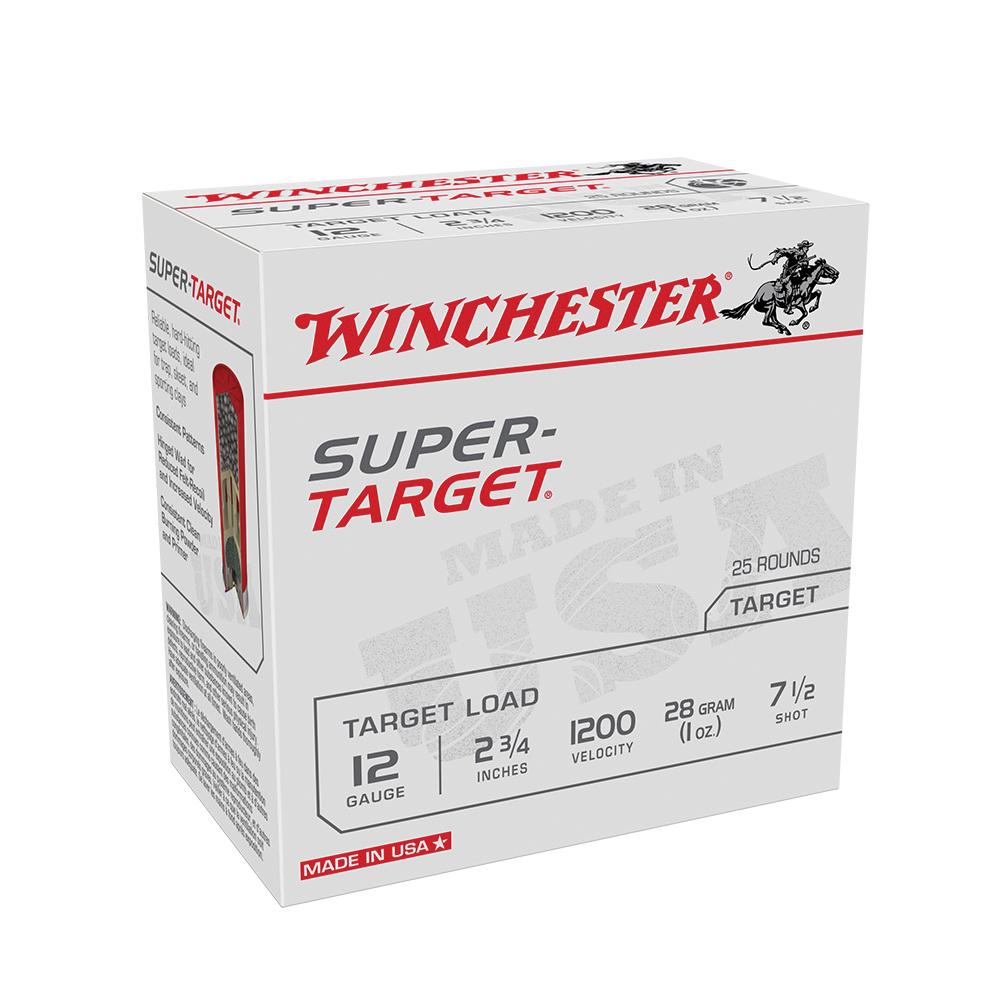 Winchester Ammunition Super Target 2.75" 12 Gauge Ammo 7-1/2 - TRGT12007 - Winchester