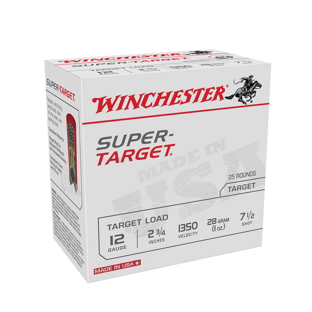 Winchester Ammunition Super Target 2.75" 12 Gauge Ammo 7-1/2 - TRGT13507 - Winchester