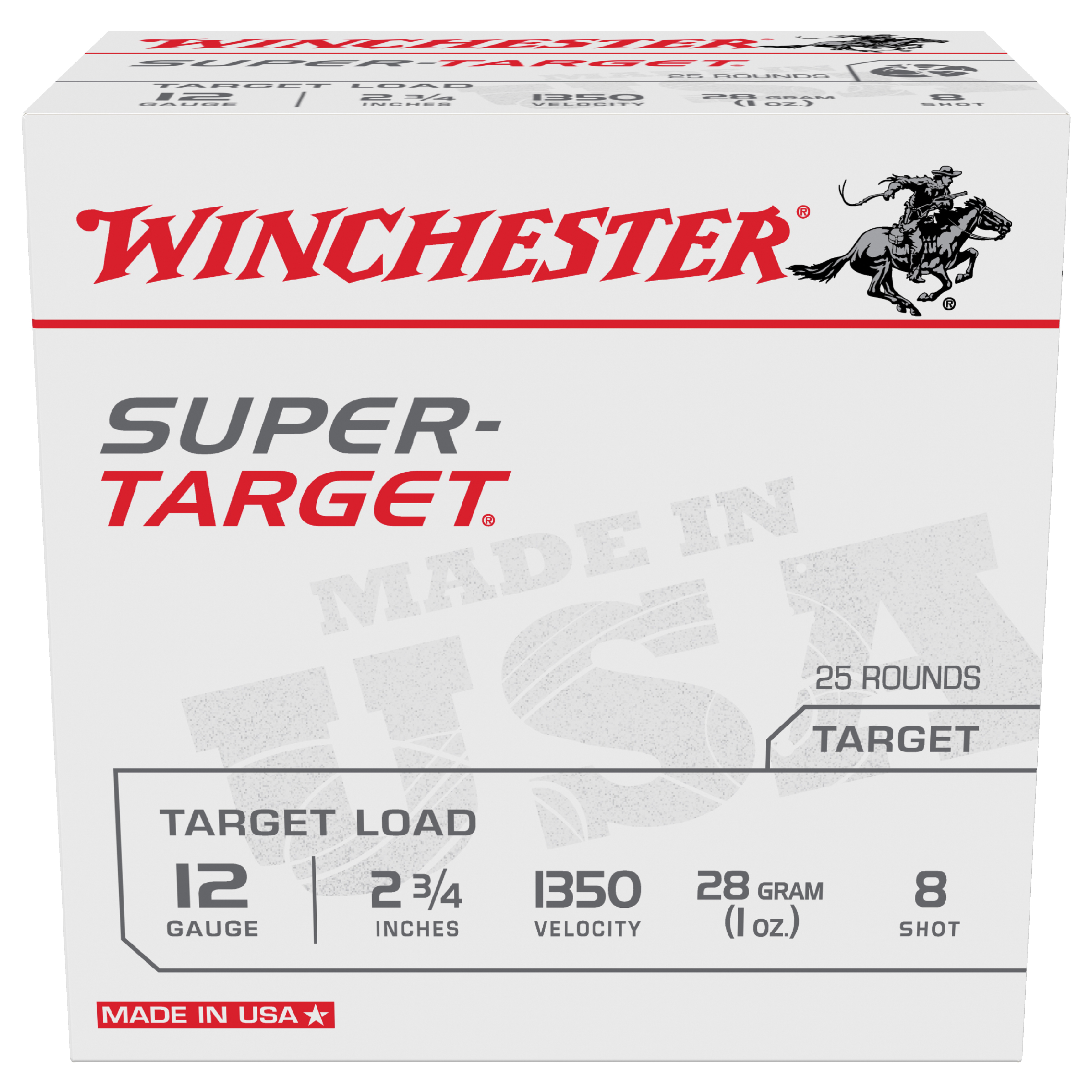 Winchester Ammunition Super Target 2.75" 12 Gauge Ammo 8 - TRGT13508 - Winchester
