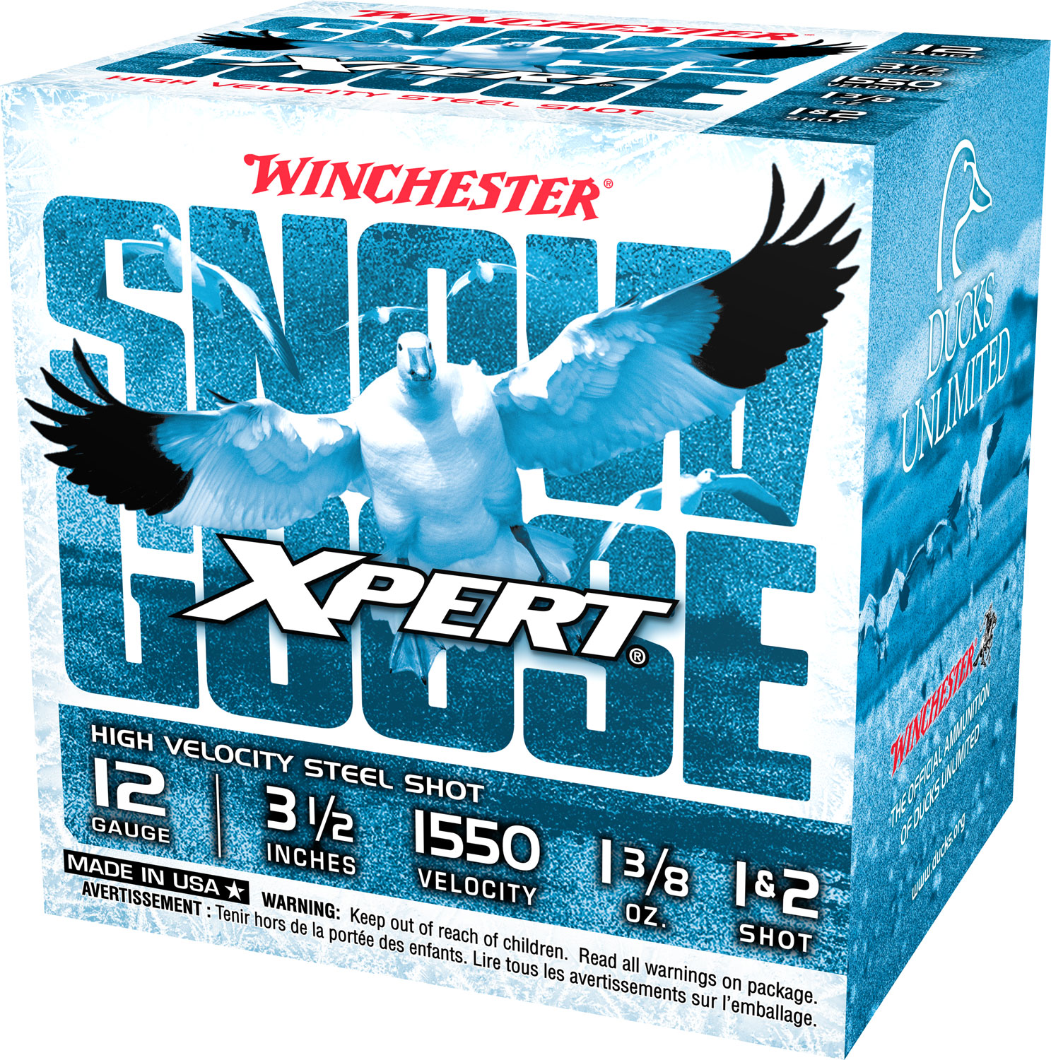 Winchester Ammunition Xpert Snow Goose 3.5" 12 Gauge Ammo 1, 2, 25/box - WXS12L12 - Winchester