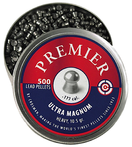 Crosman Premier .177 10.5 gr Domed Heavy Pellet, 500/pack - LUM177