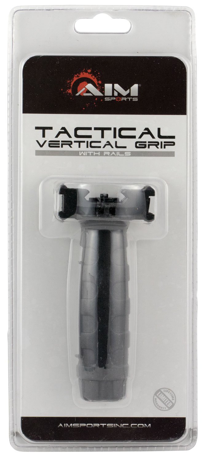 Aim Sports Tactical Vertical Foregrip w/ Rails, Black - PJTGR - Aim Sports Inc