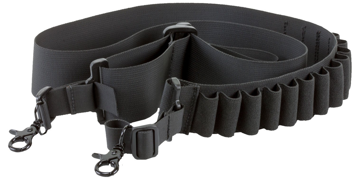 Aim Sports Deluxe Sling w/ 14 Round Bandolier, Black - DSBS1 - Aim Sports Inc
