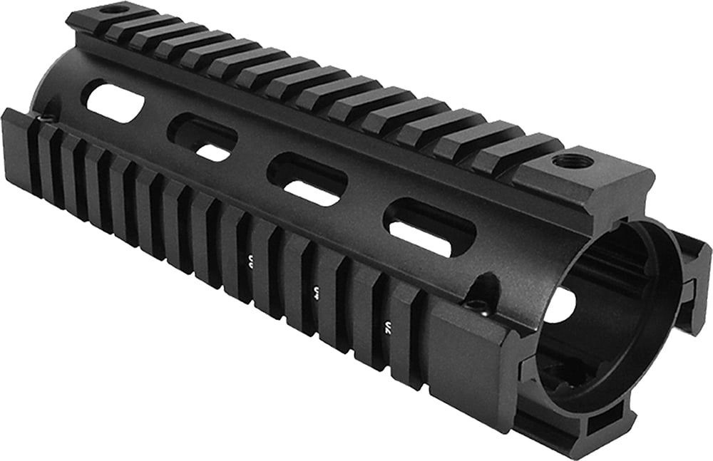 Aim Sports M4 2-Piece Quad Rail Drop-in Handguard, Anodized Black - MT021 - Aim Sports Inc