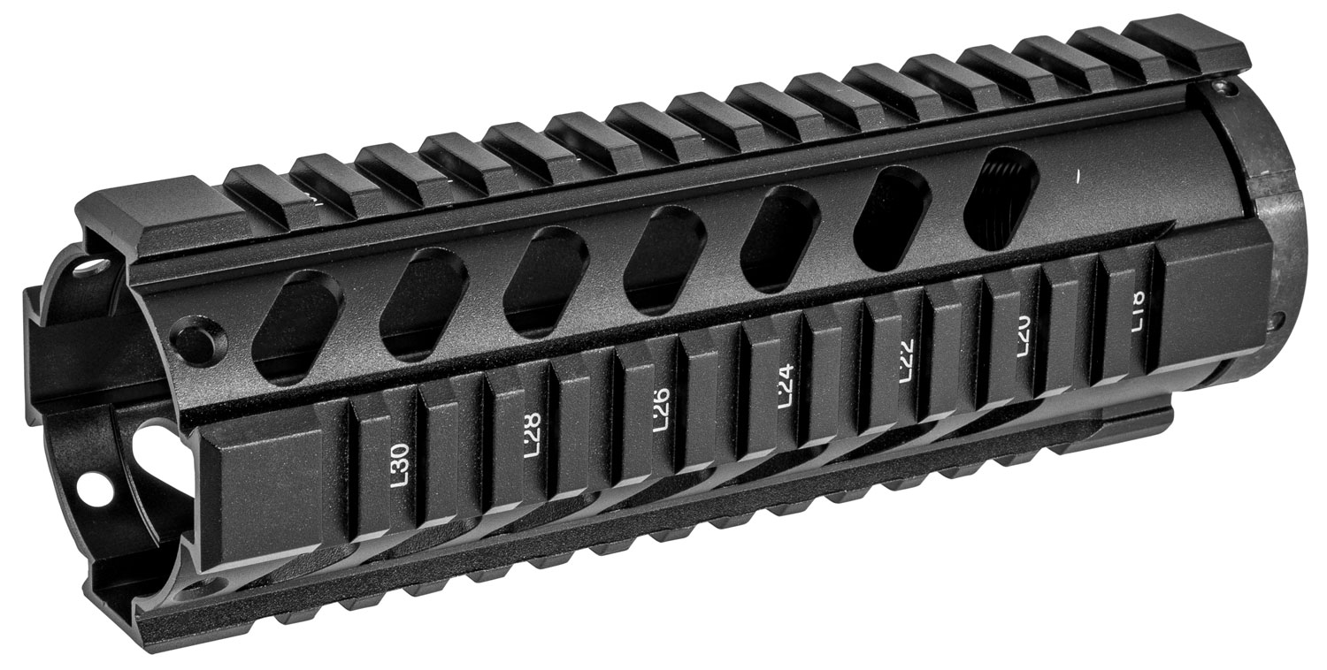 Aim Sports 7" Aluminum Free Floating Carbine Length Quad Rail, Anodized Black - MT060 - Aim Sports Inc
