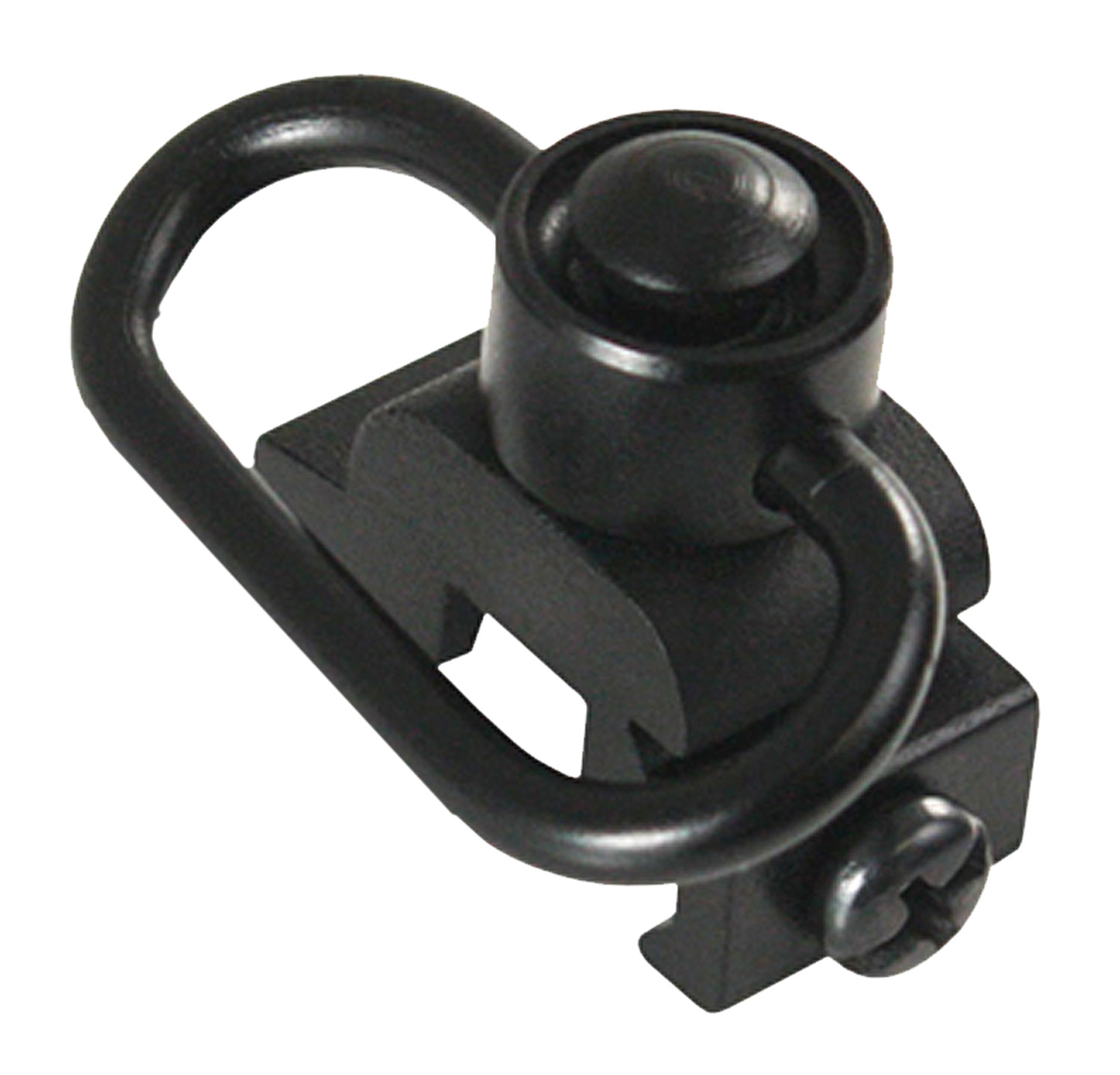 Aim Sports 1.41" Short Sling Rail Mount w/ Quick Release Push Button Swivel, Anodized Black - MT030 - Aim Sports Inc