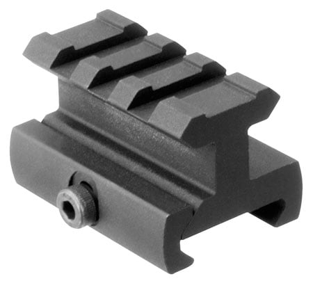 Aim Sports AR-15 Aircraft Grade Aluminum Medium-Profile Riser Mount, Anodized Black - ML110 - Aim Sports Inc