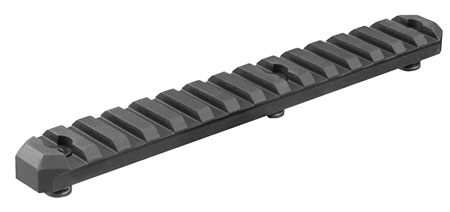Aim Sports KeyMod 6" 6061 T6 Aluminum Picatinny Section Rail, Anodized Black - KMRS3 - Aim Sports Inc
