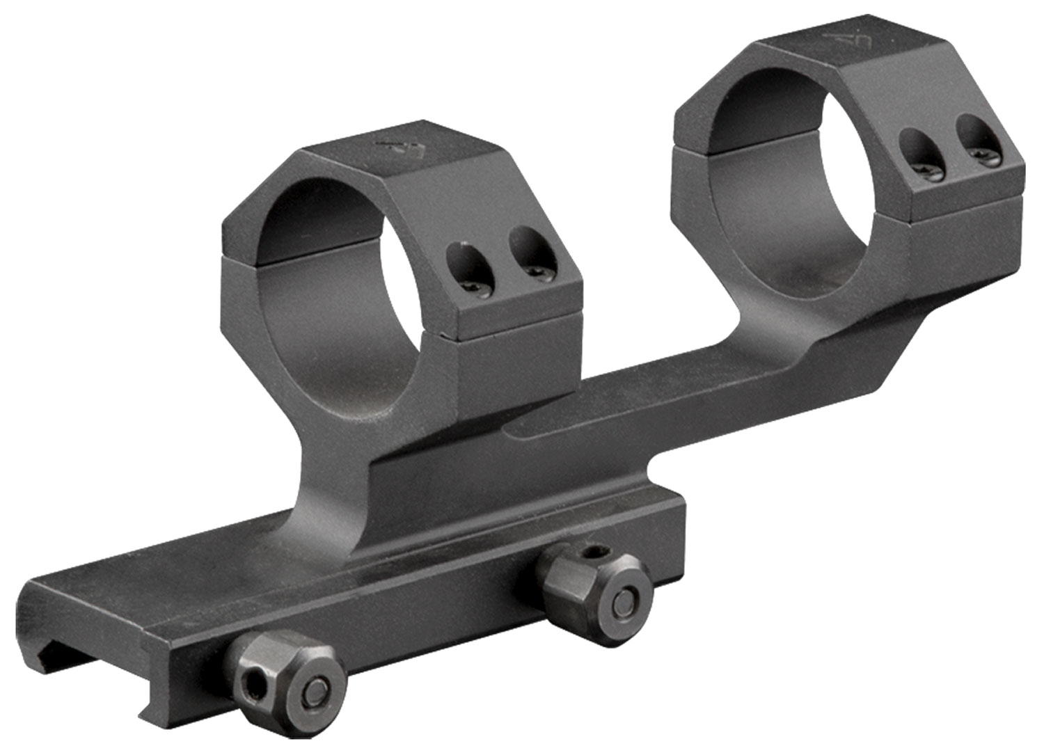 Aim Sports 30mm High 6061 Aluminum 1-Piece Cantilever Scope Mount, Anodized Black - MTCLF317 - Aim Sports Inc