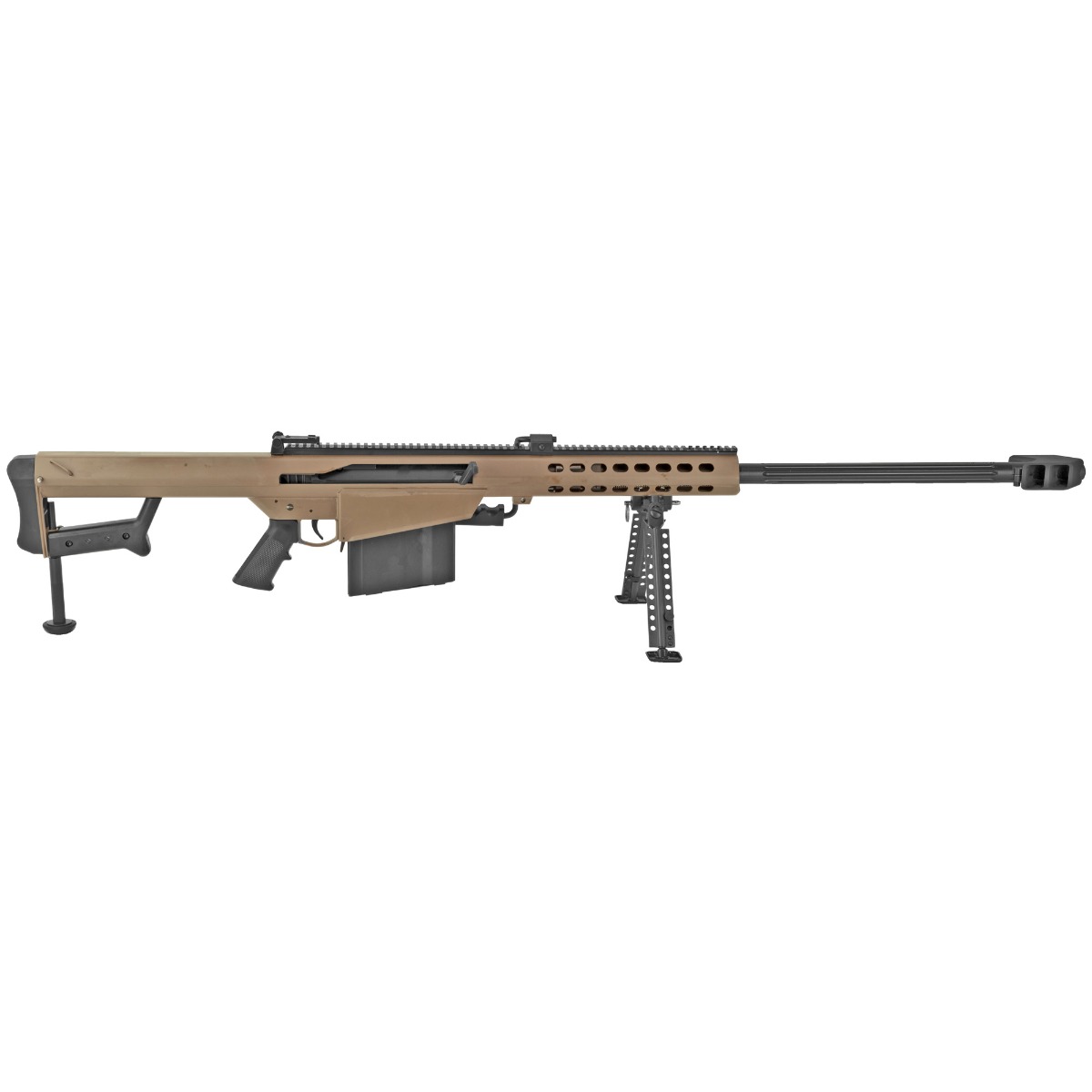 Barrett Firearms M82 A1 .50 BMG Semi-Automatic AR-15 Rifle, FDE Cerakote - 14031 - Barrett