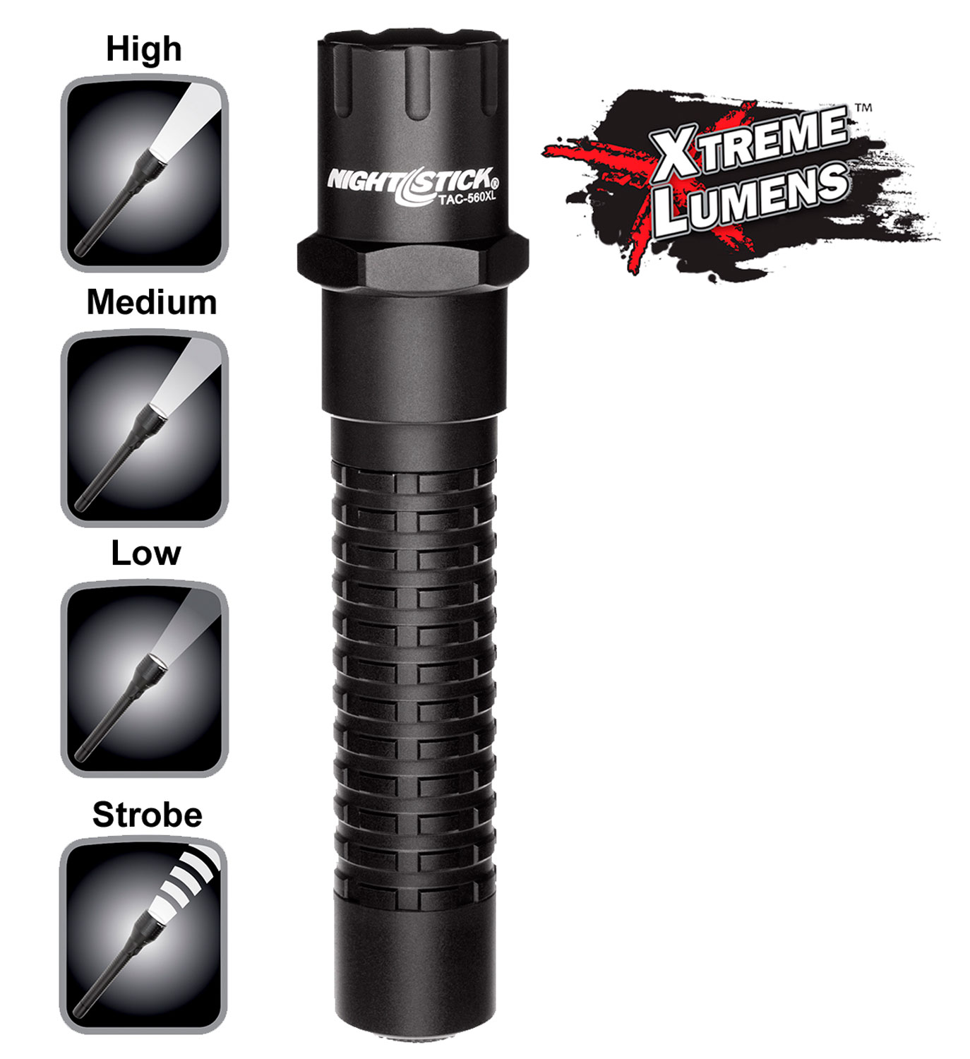 Nightstick 800 Lumen Cree LED Flashlight, Black - TAC-560XL - Nightstick