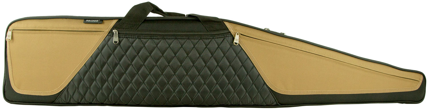 Bulldog Cases Elite Scoped Rifle Case, 48", Black w/ Brown Trim - BD360 - Bulldog Cases
