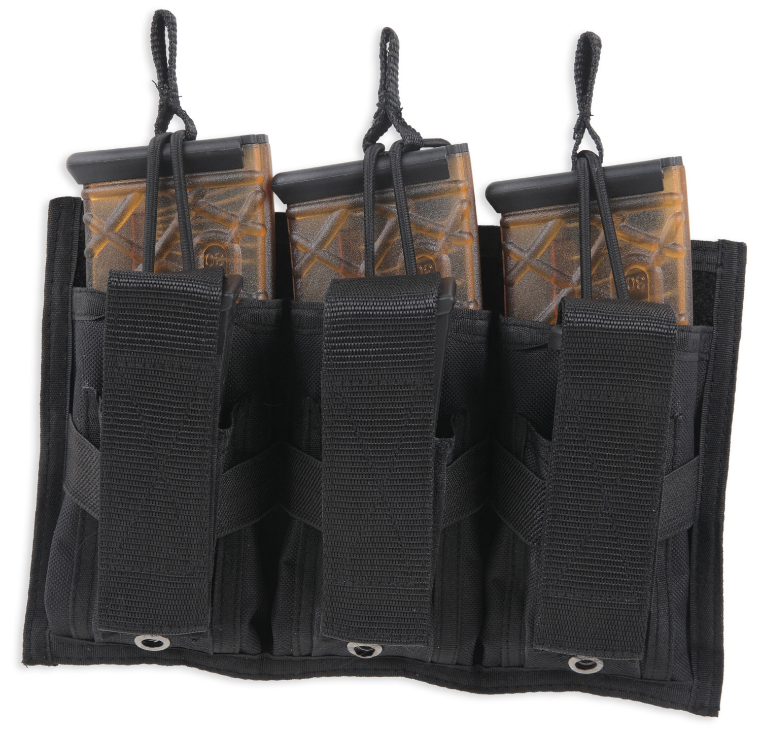 Bulldog Cases BDT Tri-Double Magazine Pouch, 3 Magazines, Plain Black - BDT-62 - Bulldog Cases