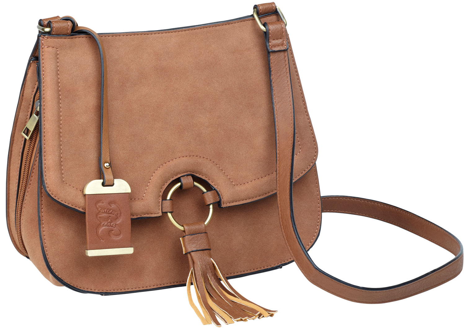 Bulldog Cases Cross Body Purse w/ Holster, Small, Tan - BDP-034 - Bulldog Cases