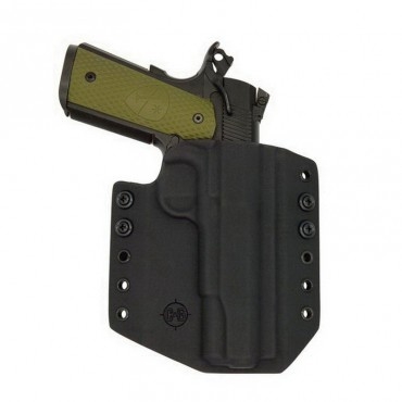 C&G Holsters Right Hand SIG 1911 Outside the Waistband Holster, Black - 074100 - C&G Holster
