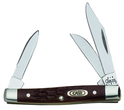 Case Brown Synthetic Small Stockman Knife - 00081 - Case