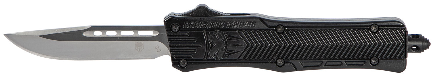 CobraTec Knives Small CTK-1 2.75" Drop Point OTF Knife, Black - SBCTK1SDNS - Cobratec Knives Llc