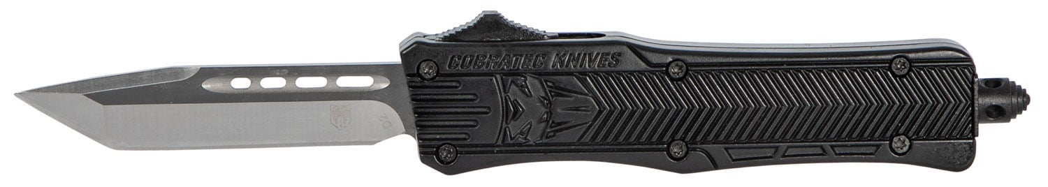 CobraTec Knives Small CTK-1 2.75" Tanto OTF Knife, Black - SBCTK1STNS - Cobratec Knives Llc