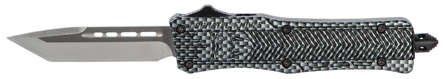 CobraTec Knives Small CTK-1 2.75" Tanto OTF Knife, Carbon Fiber - SCFCTK1STNS - Cobratec Knives Llc