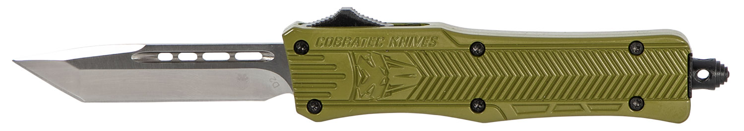 CobraTec Small CTK-1 2.75" Tanto OTF Knife, Olive Drab Green - SODCTK1STNS - Cobratec Knives Llc
