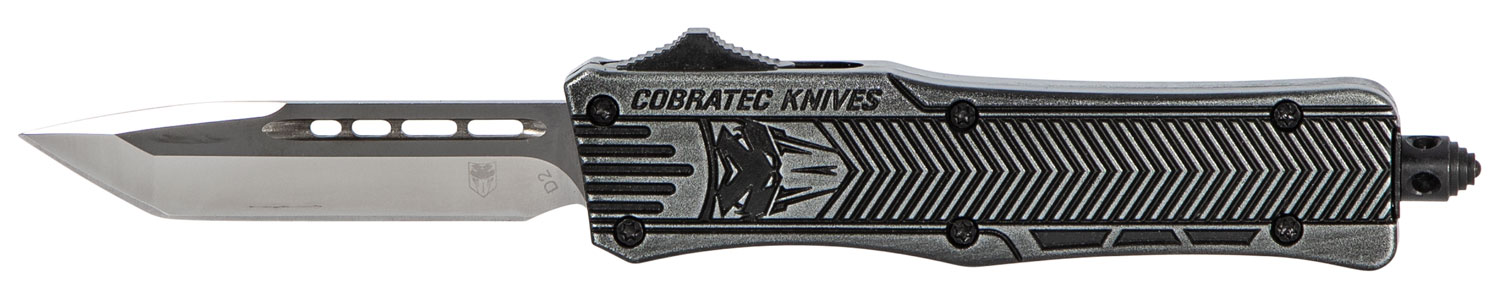 CobraTec Small CTK-1 2.75" Tanto OTF Knife, Stonewash - SSWCTK1STNS - Cobratec Knives Llc