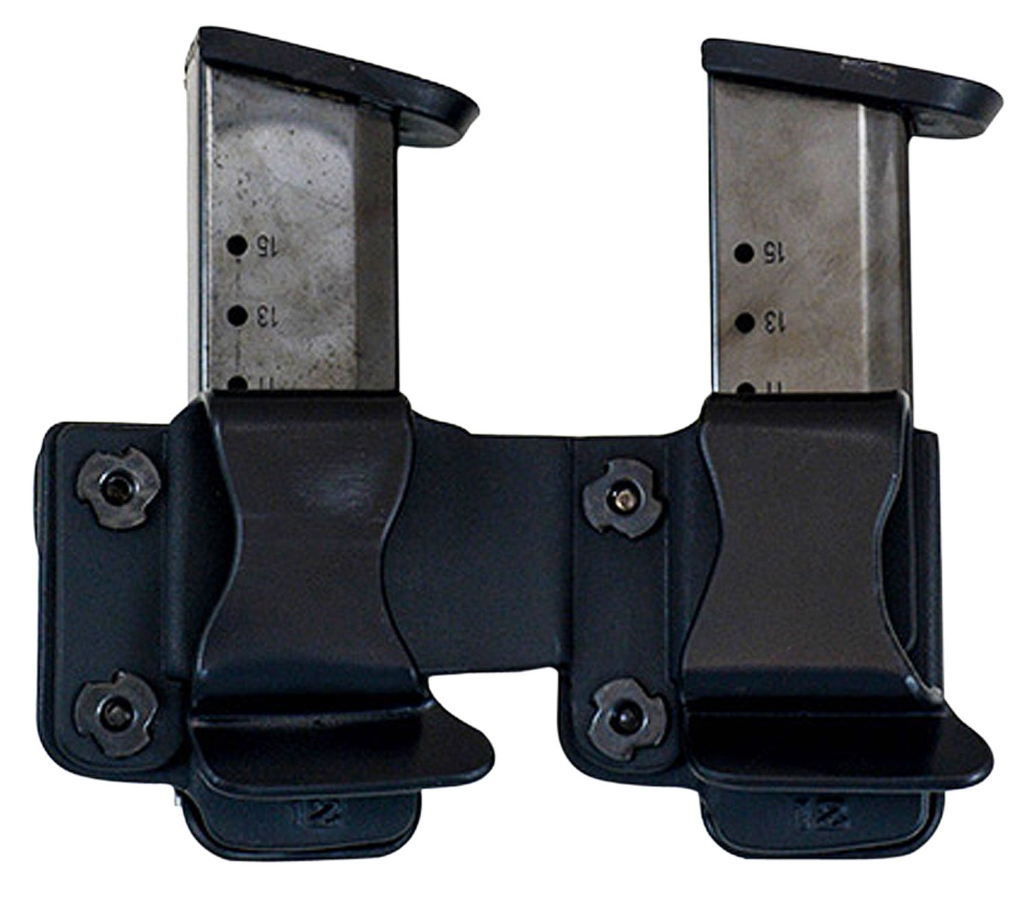 Comp-Tac Victory Gear Left Side Carry Outside the Waistband Twin Magazine Pouch for SIG P229/320 9mm Luger/40 S&W Pistols, Black - 10623-C62312000LBKN - Comp-Tac