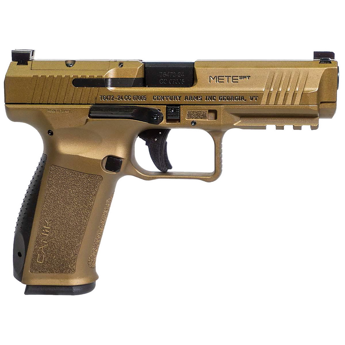 Canik Mete SFT 9mm 4.46" Pistol 20rds, Burnt Bronze - HG5636BB-N - Canik