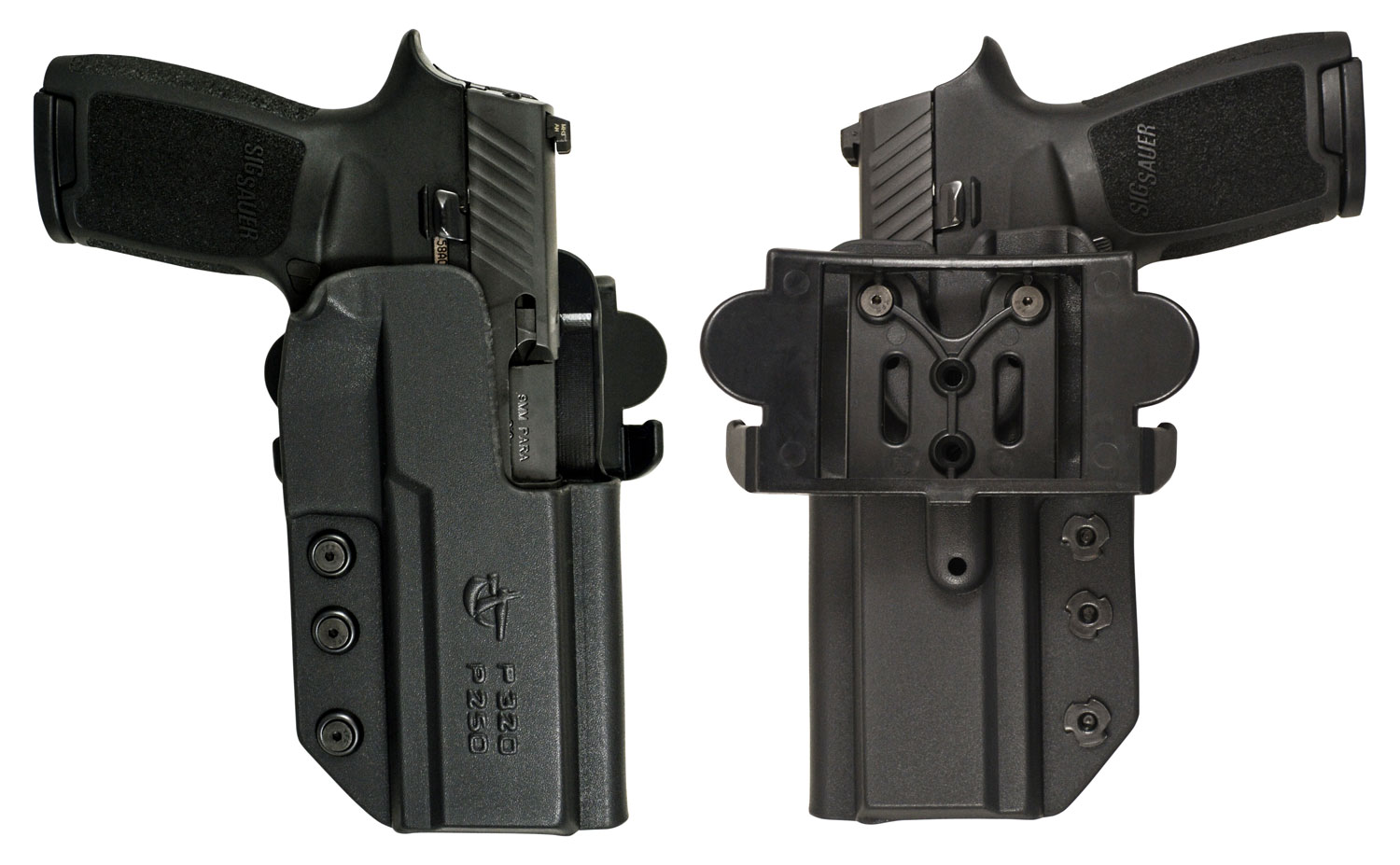 Comp-Tac Victory Gear International Right Hand SIG P226 Rail 9/40mm Outside the Waistband Holster, Molded Black - 10241-C241SS163RBKN - Comp-Tac