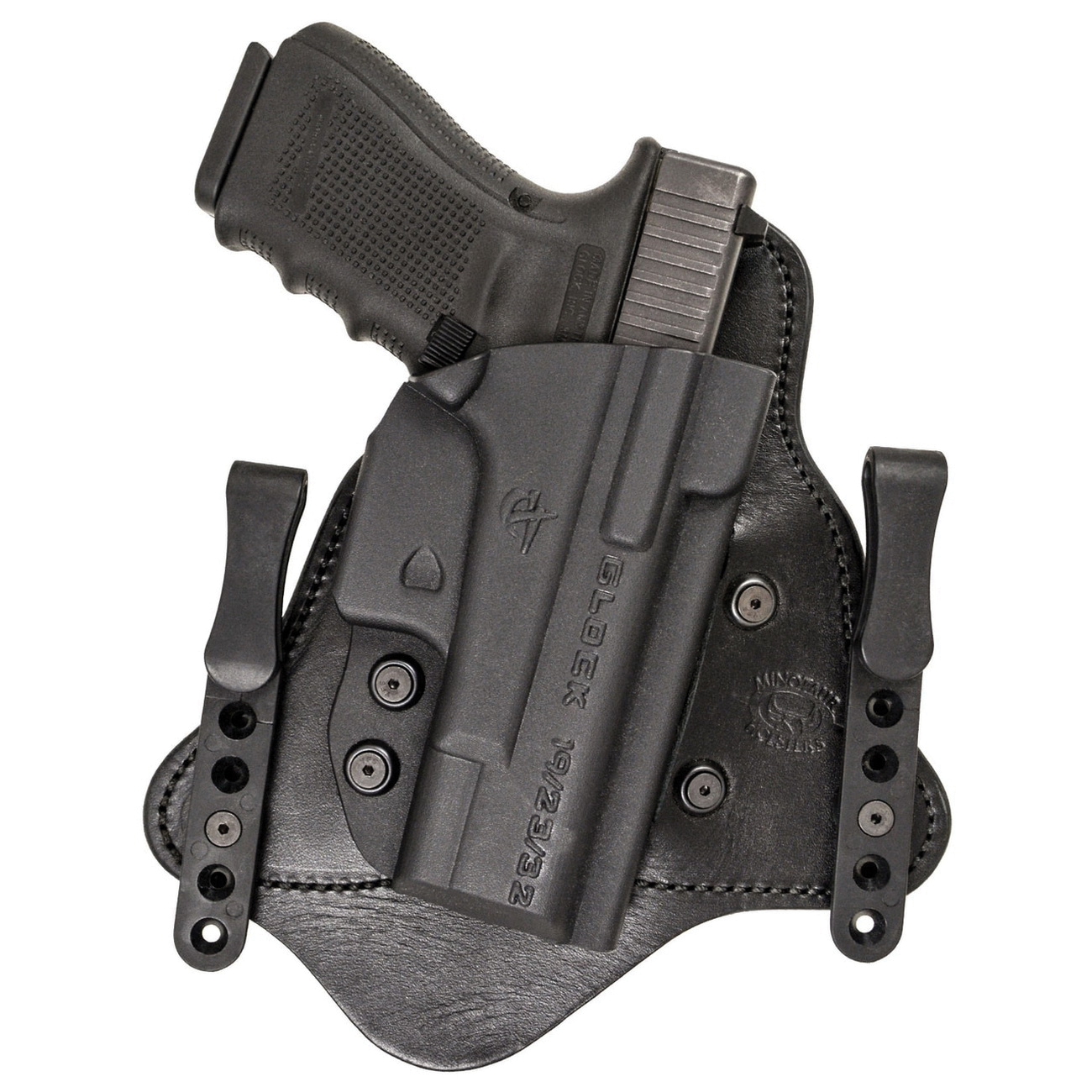 Comp-Tac Victory Gear MTAC Right Hand Glock 19/22/31 Gen 1-5 Premier IWB Hybrid Holster, Black - 10225-C225GL052RBSN - Comp-Tac