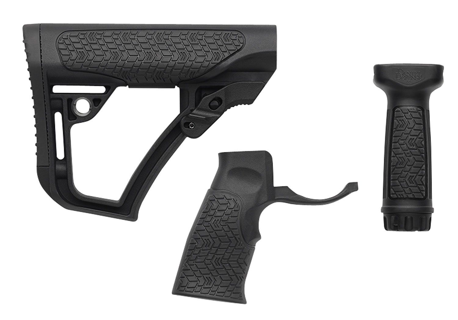 Daniel Defense Buttstock Kit, Black - 28-102-06145-006 - Daniel Defense