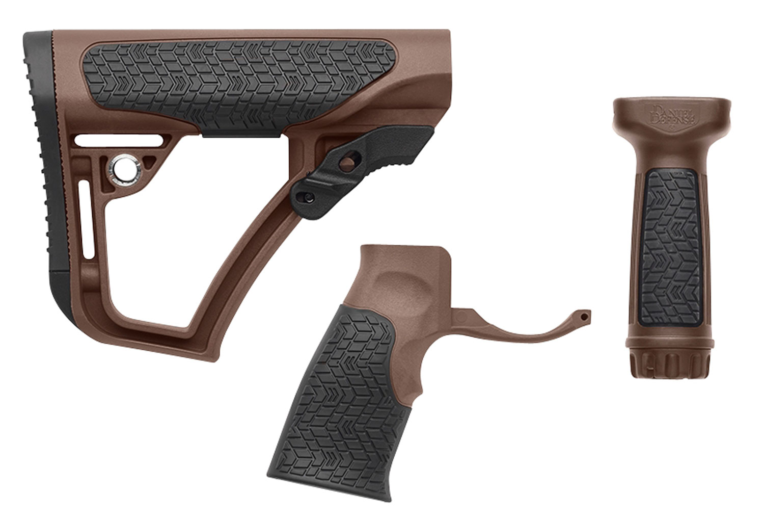 Daniel Defense Collapsible Buttstock Kit, Brown - 28-102-06145-011 - Daniel Defense