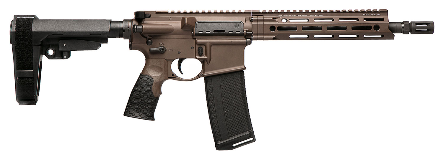 Daniel Defense DDM4 V7 P 5.56 Semi-Automatic AR Pistol, Cerakote Brown - 02-128-18052 - Daniel Defense