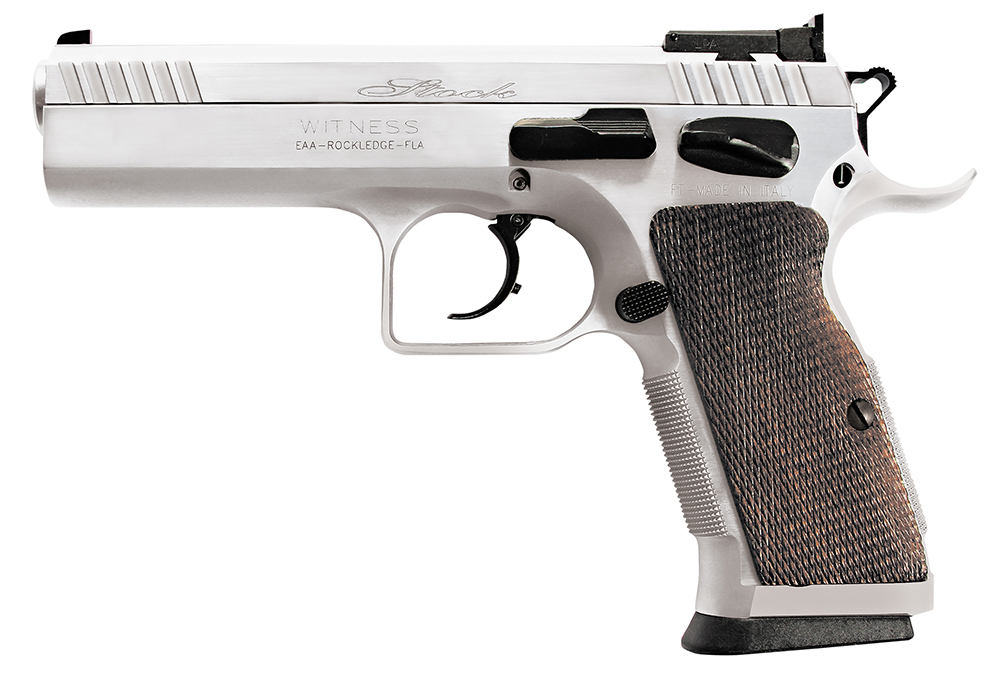 EAA Corp Tanfoglio Witness Elite Stock II 9mm Pistol, Chrome - 600605 - Eaa