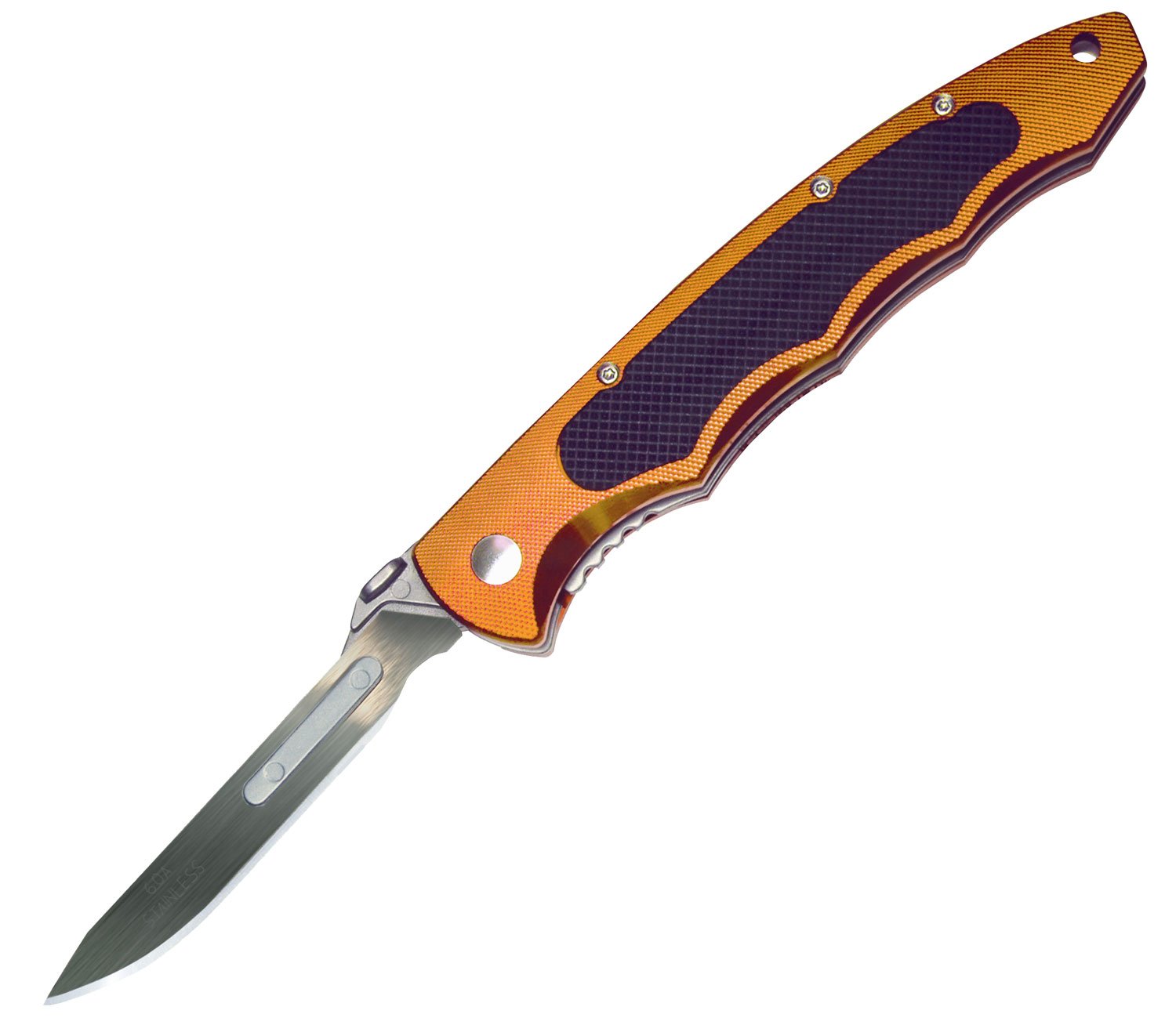 Havalon Piranta-Edge Field Knife, 2.75", Orange - XTC-60AEDGE